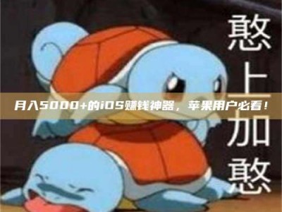 沙洋月入5000+的iOS赚钱神器，苹果用户必看！